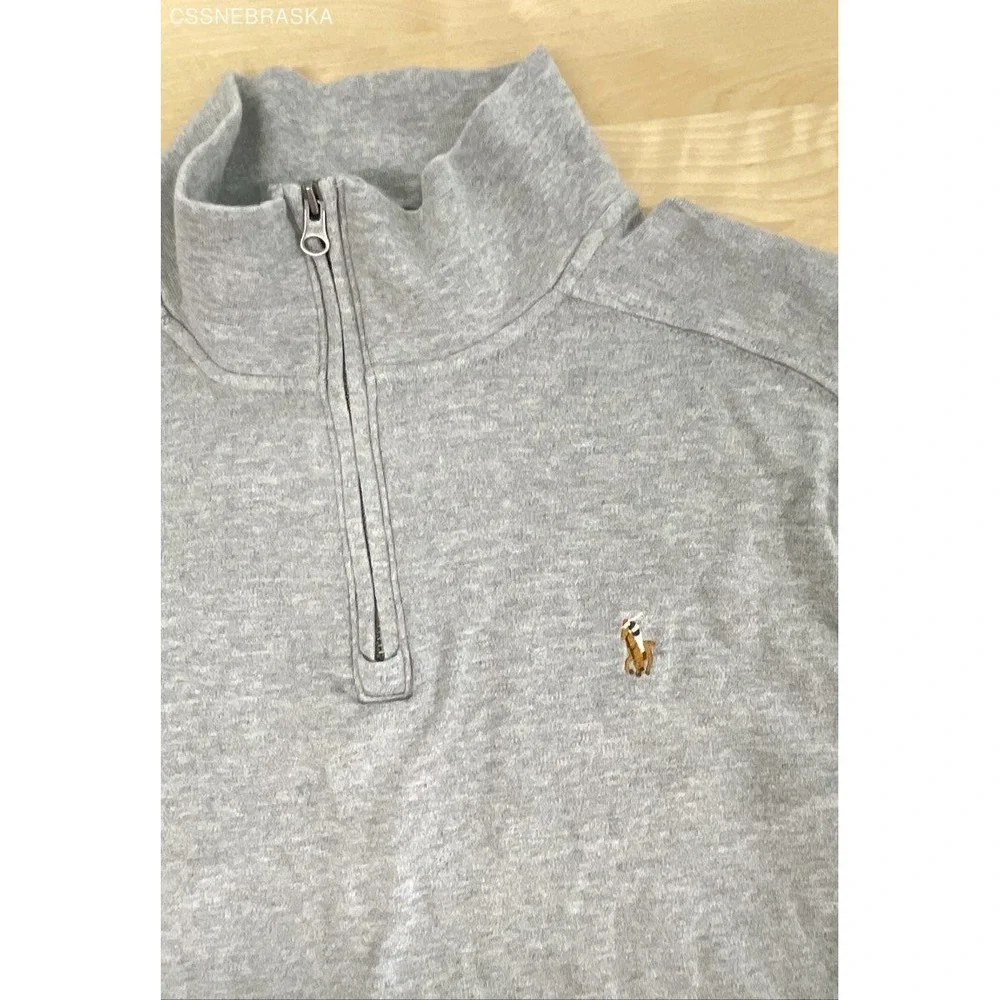 Polo Ralph Lauren Gray‎ Sweater Quarter Zip - Size 14/16 L